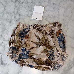 NWT Zimmermann Beige and Blue Floral Diaper Cover 2Y